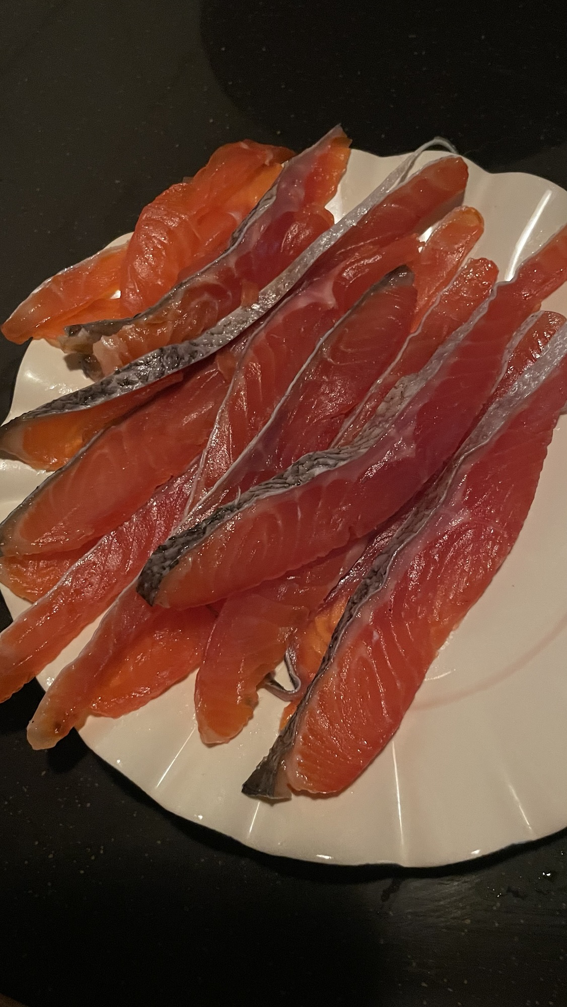 Gravlax (cured salmon)